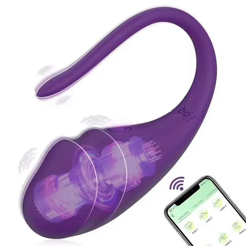 Wearable Women Egg Vibrator Wireless App Control G Spot Vaginal Stimulator Πρωκτικό δονούμενο μασάζ Παιχνίδι σεξ για ζευγάρια