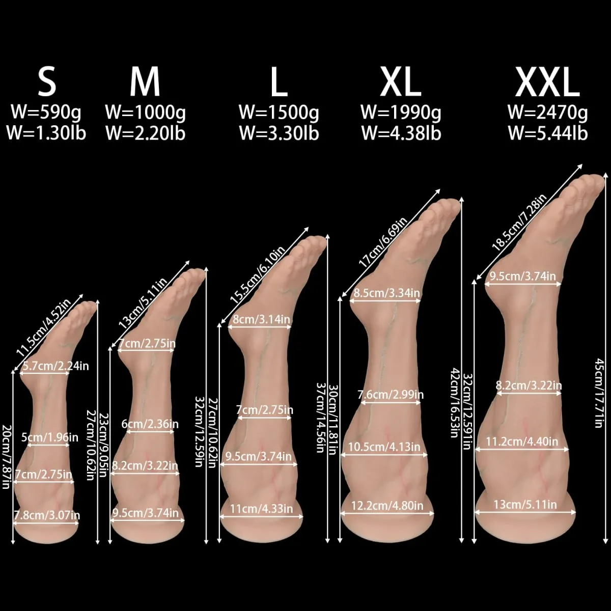 Huge Silicone Foot Butt Plug Thick Leg Dildo Large Anal Plug Anal Expander Masturbator Anus Dilator Sex Toys Adult Toy Sex Shop — image 6