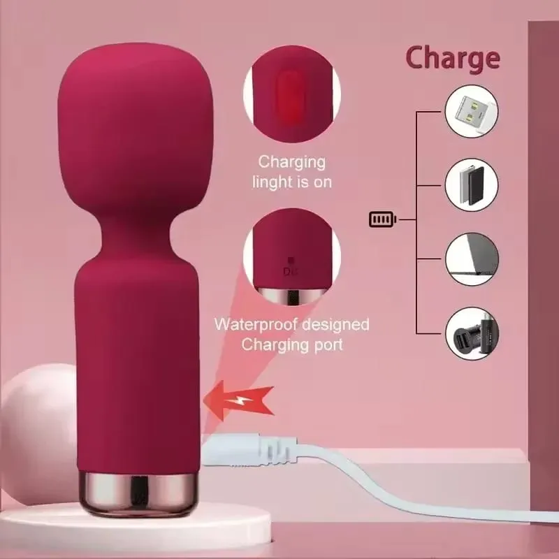 Ισχυρό AV Vibrator Female Spot G Clitoris Stimulator μαγικό ραβδί Vangin μασάζ θηλών Dildo Masturbator σεξ παιχνίδι για γυναίκες 18+ — image 3