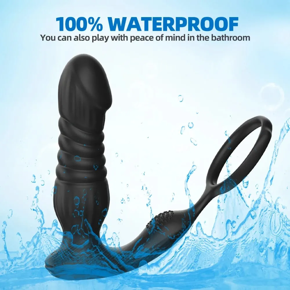 Wireless Remote Control Anal Plug Vibrating Anal Toys Male Prostate Massager Vaginal Masturbation Simulated Penis Sex Toys — image 3