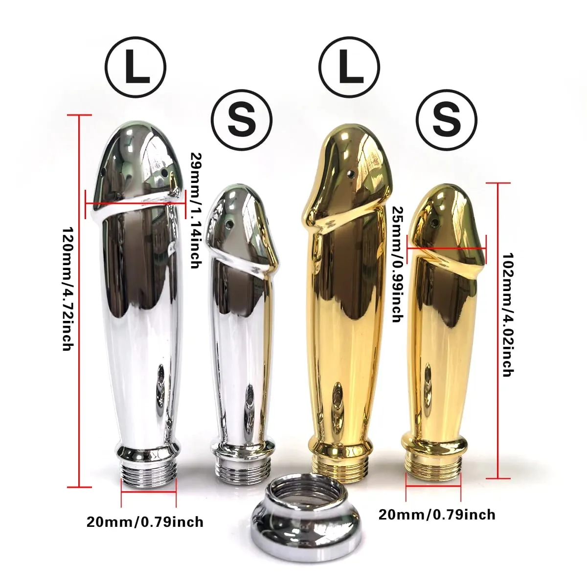 ABS anal vaginal douche Conversion head for outdoor use Posterior chamber irrigation multi-function plug-in shower sex toys