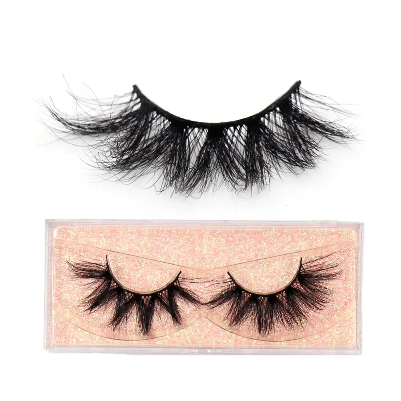 3D Mink Lashes Μαλακές τρίχες Ψεύτικες βλεφαρίδες Αφράτος όγκος Wispy Fake Lashes Extension Μακιγιάζ — image 39