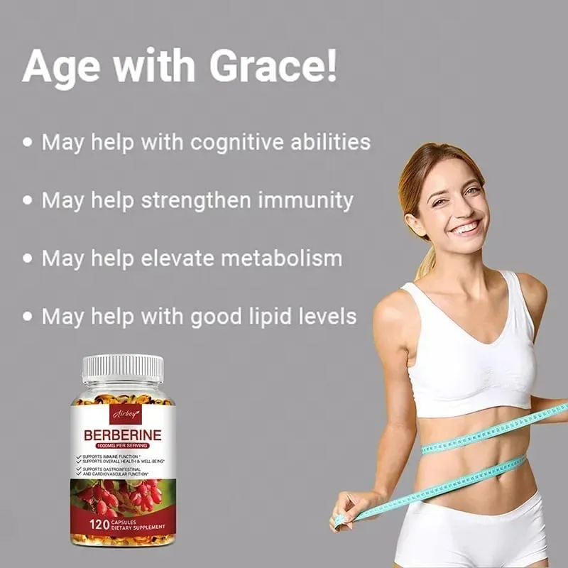 Berberine Capsules - Support Overall Health and Immune Function Promote Digestion Enhance Energy Anti-oxidant and Anti-aging — image 7