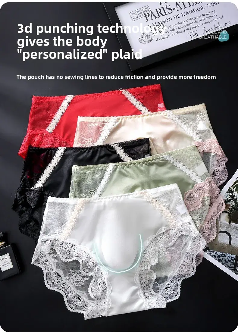 Hot Sale Leopard Print Mens Sexy Briefs 3D Bulge Pouch Low Rise Transparent Waistband Lace Comfort Breathable Seamless Underwear — image 2