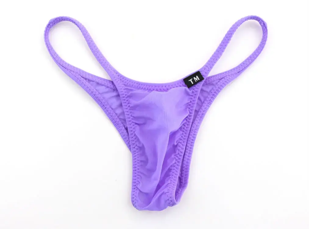 Men Silky High Elastic Bikini Briefs Low Rise Breathable Sexy Sports Triangle Underwear Youth Fashion Daily Wear Comfort Tangas — image 11