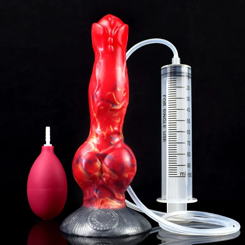 Ejaculation Anal Plug Dog Knot Dildo with Strong Sucker Vaginal Stimulation Squirting Penis Erotic Adult Sex Toys 18+ — image 11