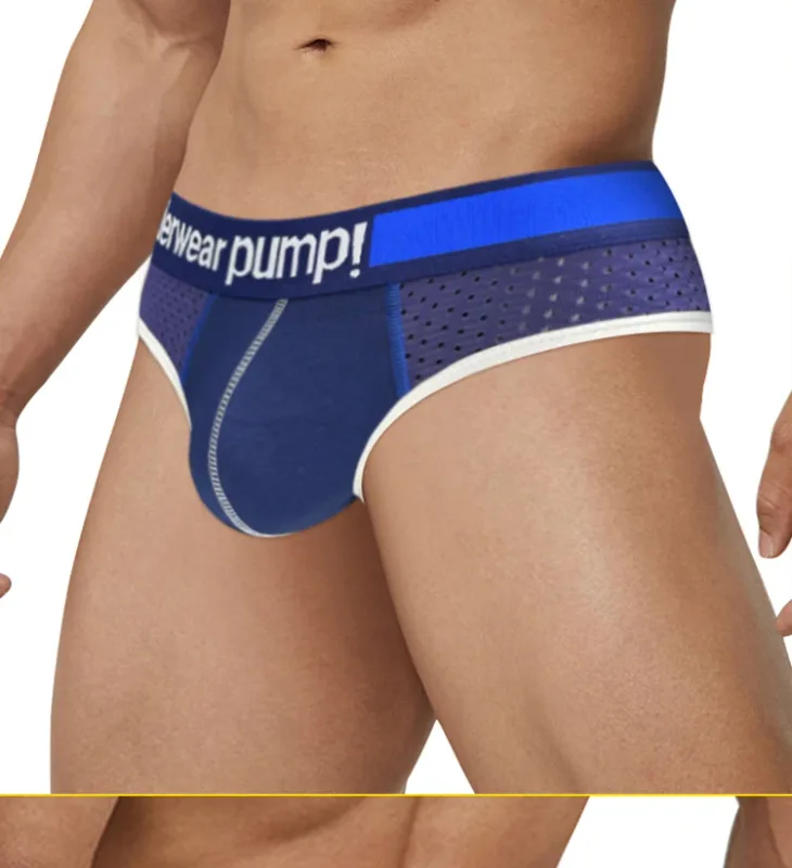 Men's Low Waist Slimming Mesh Briefs U Convex Pouch Elastic Waistband Breathable Colorful Jockstrap Underwear — image 23