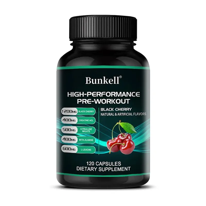 Bunkell Pre-Workout Supplement - Amino Acids Creatine HCI Citrulline Malate Beta-Alanine To Improve Athletic Performance