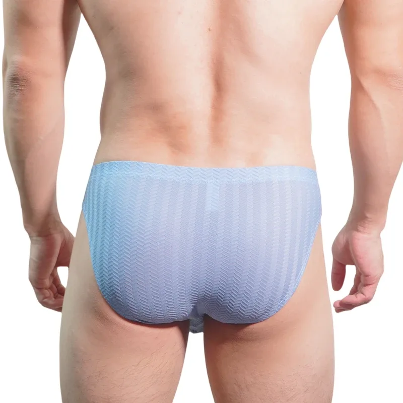 Men Bikini Sexy Briefs Underwear Lace Butt-lifting Male Panties Cuecas Calzoncillos Hombre Slips Quick Dry Mens Elastic Lingerie — image 2