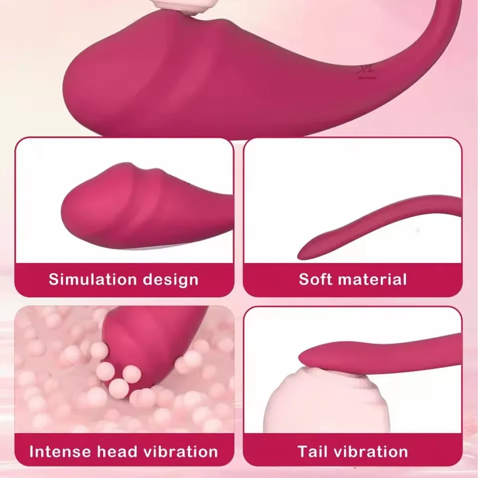 Wearable Women Egg Vibrator Wireless App Control G Spot Vaginal Stimulator Πρωκτικό δονούμενο μασάζ Παιχνίδι σεξ για ζευγάρια