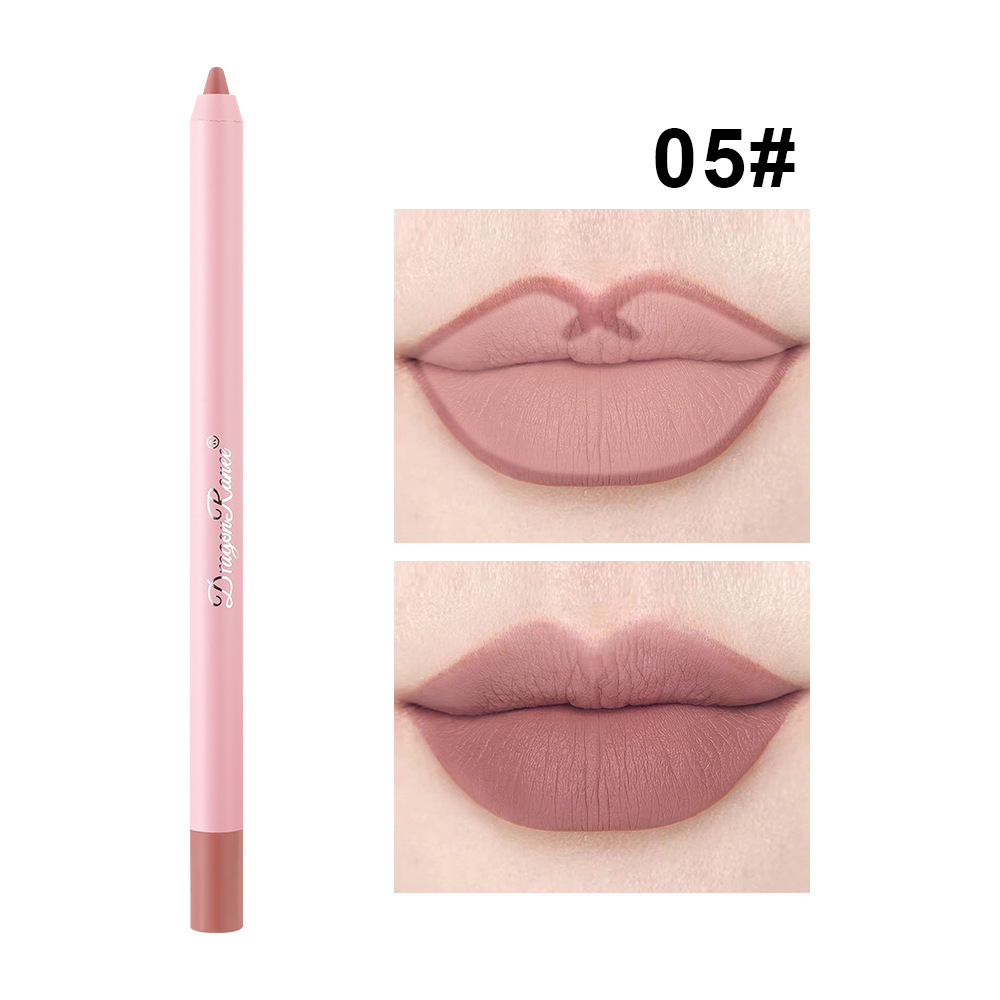 Αδιάβροχη ματ επένδυση χειλιών σε Bean Paste Color Lip Plumping Lipstick Pen Non-Fading Lip Liner Αδιάβροχο και ανθεκτικό στον ιδρώτα Ματ Lip Liner μακράς διαρκείας στυλό Plump Lip Lipstick One-Second — image 12