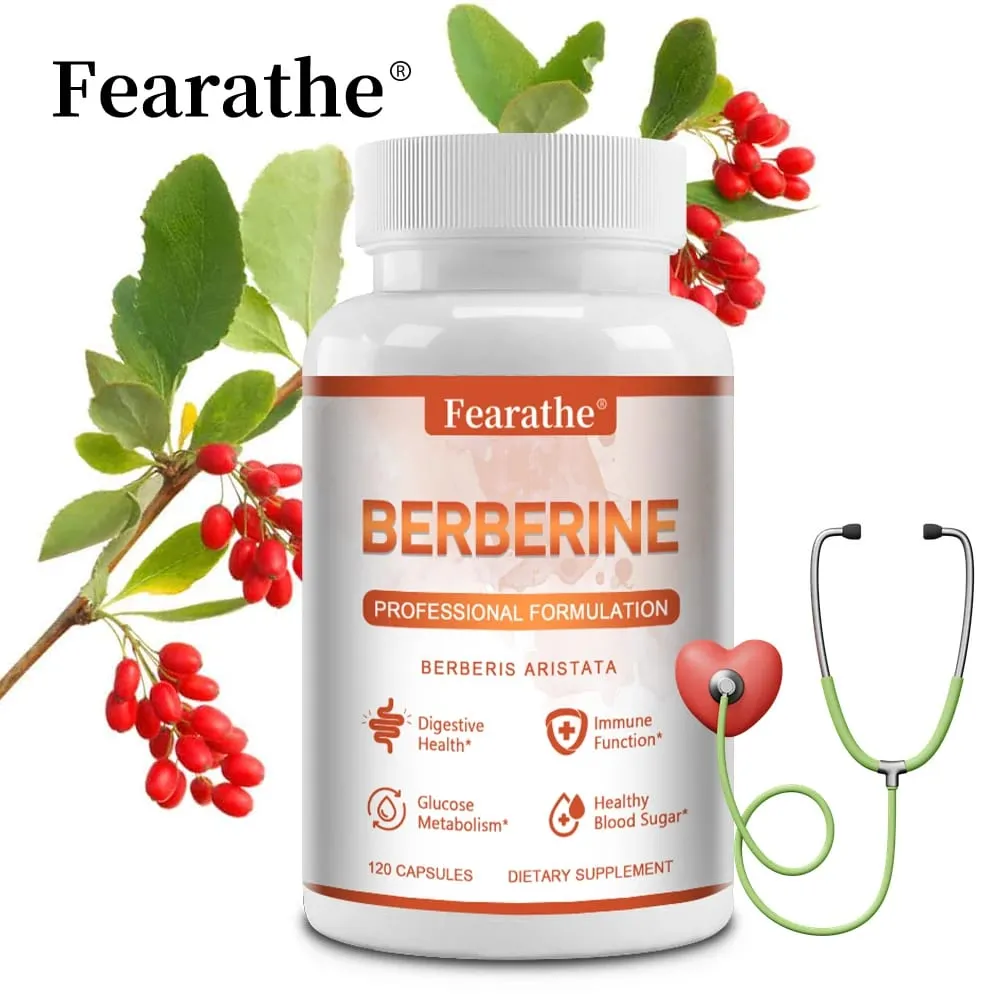 Premium Berberine - Supports Immune System Weight Management Digestive Health and GI Function Supplement 120 Capsules — image 2
