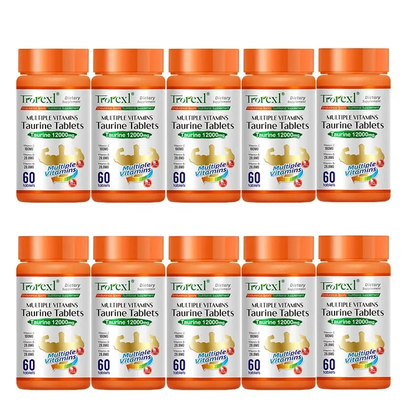 Multiple Vitamins Taurine Tablets for Energy boost fatigue relief and enhance physical strength