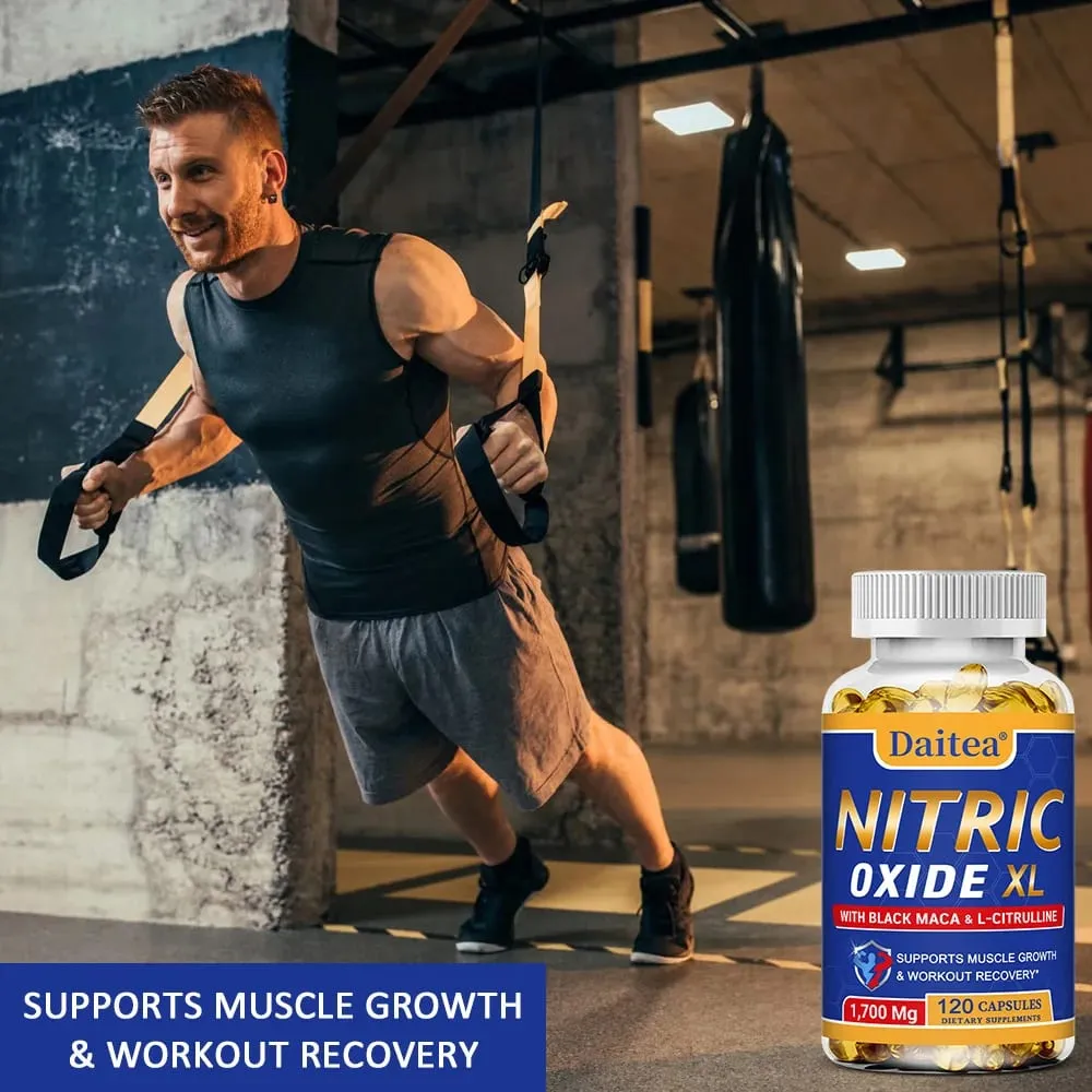 Nitric Oxide - Men's Health Support Capsules Περιέχει εκχύλισμα ρίζας Maca σε σκόνη για ανάπτυξη και ενδυνάμωση των μυών — image 5