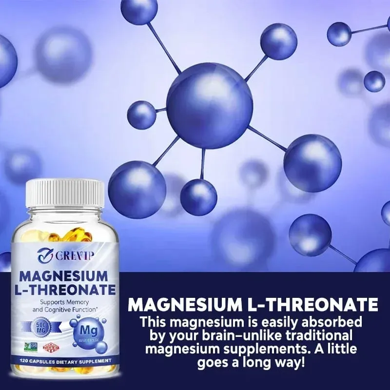 Magnesium L-Threonate - Improve Memory Cognition Stress Relief and Sleep Quality — image 4