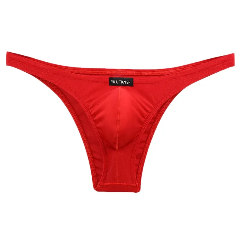 Sexy Underwear Men's Briefs Low Waist Nylon Jockstrap Mini Briefs Bikini Shorts Jockstrap Cueca Underpants Jockmail — image 4
