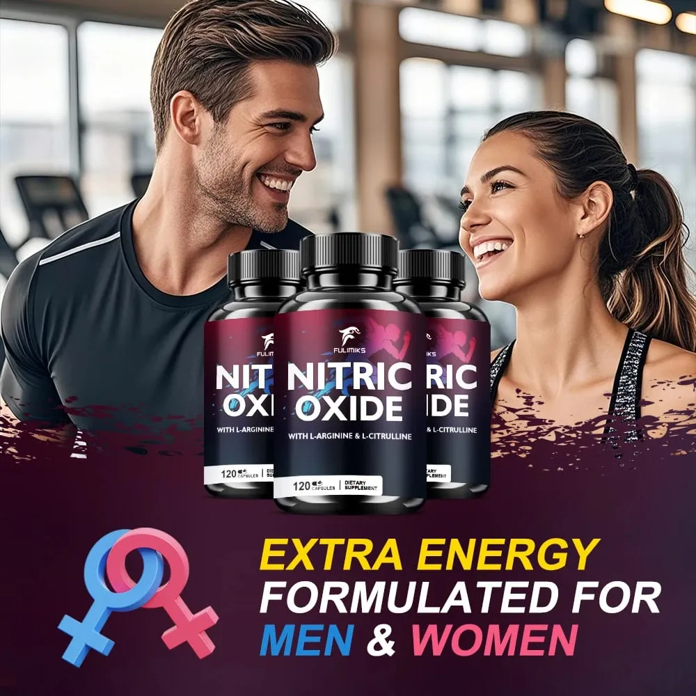 Nitric Oxide Tablets Capsules - Enriched with L-arginine and L-citrulline Complex To Promote Nutrient Flow To Muscles and Heart — image 5