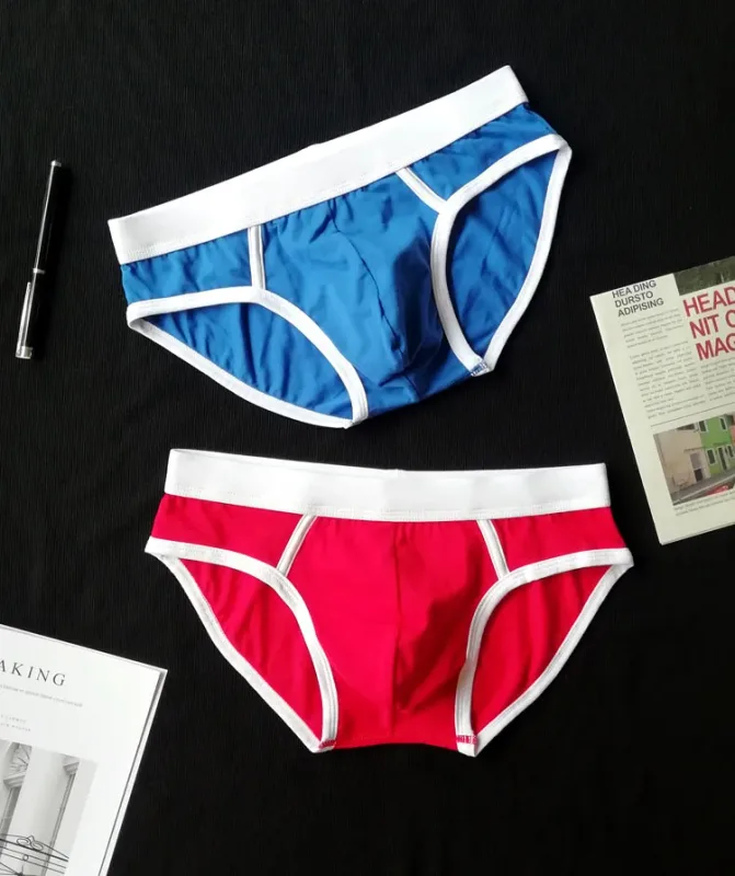 4PCS Men Cottn Briefs Underwear Simple Breathable Low Waist Lingerie Underpants Male Homewear Trunks Calzoncillos — image 19