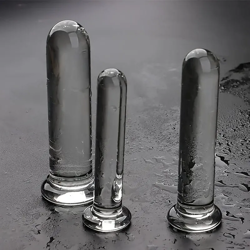 Transparent Anal Plug Dildo Adult Sex Toys Shape Butt Plug Dildos BDSM Anal Pleasure Sex Toys Anal Trainer For Women&Men Couple — image 1