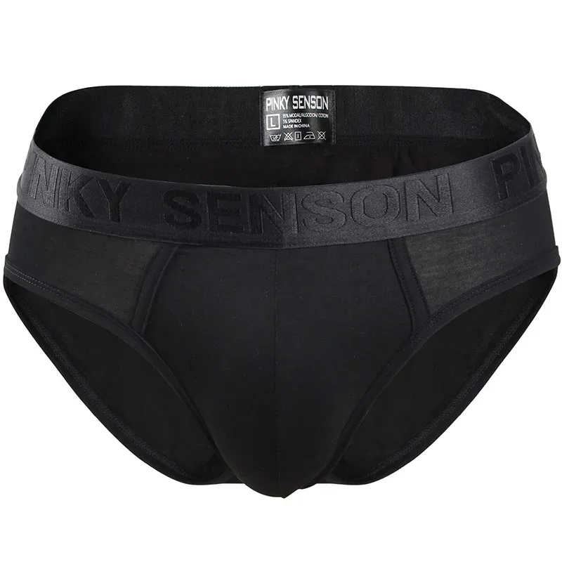 Pinky Seaso marque meilleure vente Sexy Triangle pantalon Modal mince couleur unie sous-vêtements hommes Modal slips ventiler grande taille hommes — image 28