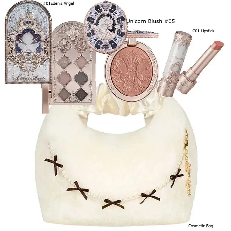 Flower Knows Σετ Μακιγιάζ Κουτί Full Swan Bear Garden Collection Ανάγλυφο Blush Shine Kit Lipstick Foundation All in Maquiagem Kit