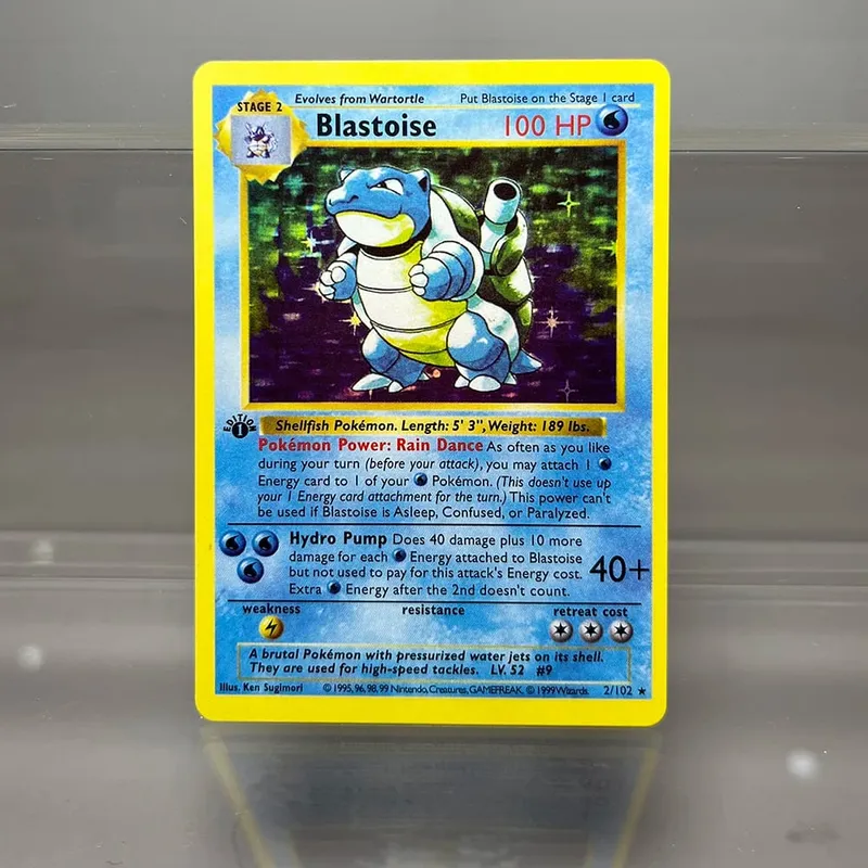 PKM Single Cards 1. Edition 1996 Mewtwo Charizard Dragonite Zapdos PTCG fóliakártyák alapkészlet játékgyűjtemény PKM proxy kártyák