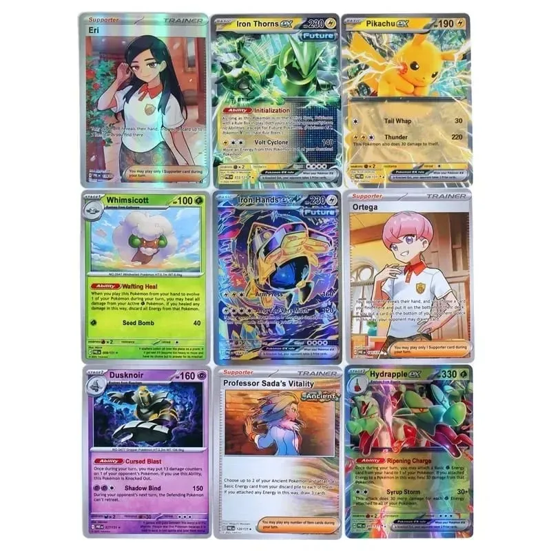 360 db/doboz 10 kártya/csomag angol Pokémon kártya Prismatic Evolutions English Booster Battle tranzakciós kártya ajándékok