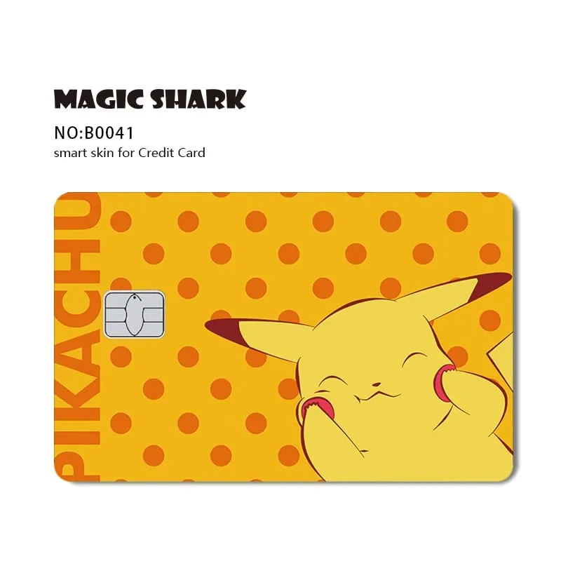 Maigc Shark Cute Pokemons Mewtwo Eevee Pikachu Gengar Sticker Film Cover for Debit Credit Card No Fade — image 30