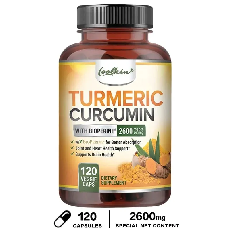 Curcumin Capsules Natural Joint Support with Black Pepper - Relieve Joint Pain — image 9