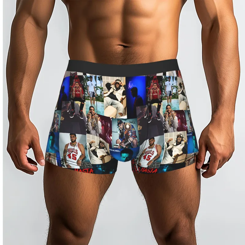 Male Funny A-Anuel AA Underwear Boxer Briefs Stretch Shorts Panties Underpants — image 27