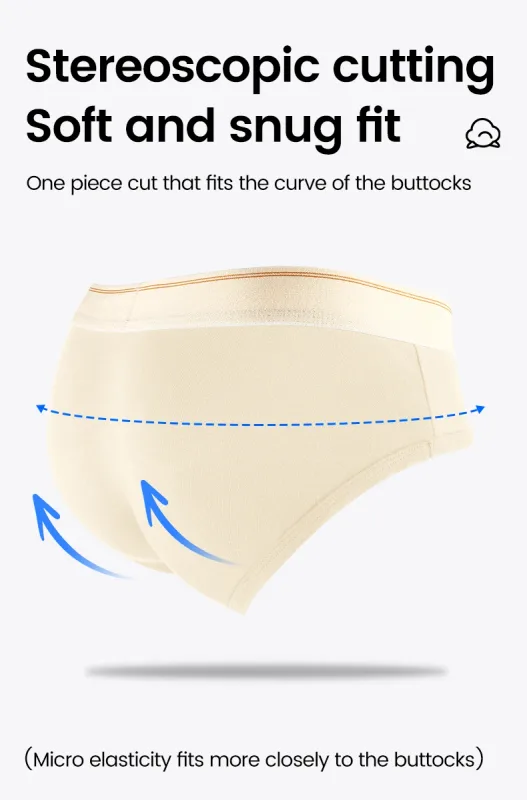 Men's pure cotton breathable and comfortable triangular underpants, mid-waist, skin-friendly and soft, teenagers' underpants — image 14