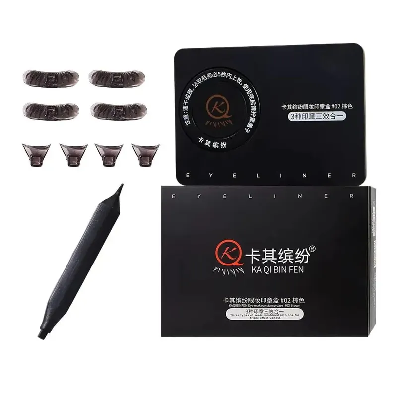 3 σε 1 Lower Eyelash Stamp Eyeliner & Beauty Mole Stamp Set 3s Fast Application Αδιάβροχα Εργαλεία Μακιγιάζ ματιών — image 7