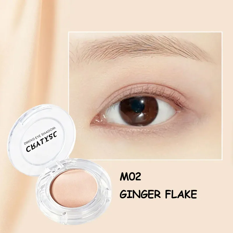Crystal Single Eye Shadow Silky Smooth Eye Powder μακράς διαρκείας Χρώμα ματιών Buildable Χρώμα Κορεατικό Καλλυντικό Κορεάτικο Μακιγιάζ