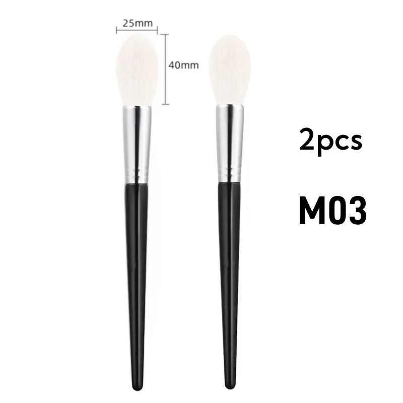 Highlighter Brush Makeup Natural Brushes Make Up Hair Goat Beauty Tools — image 11