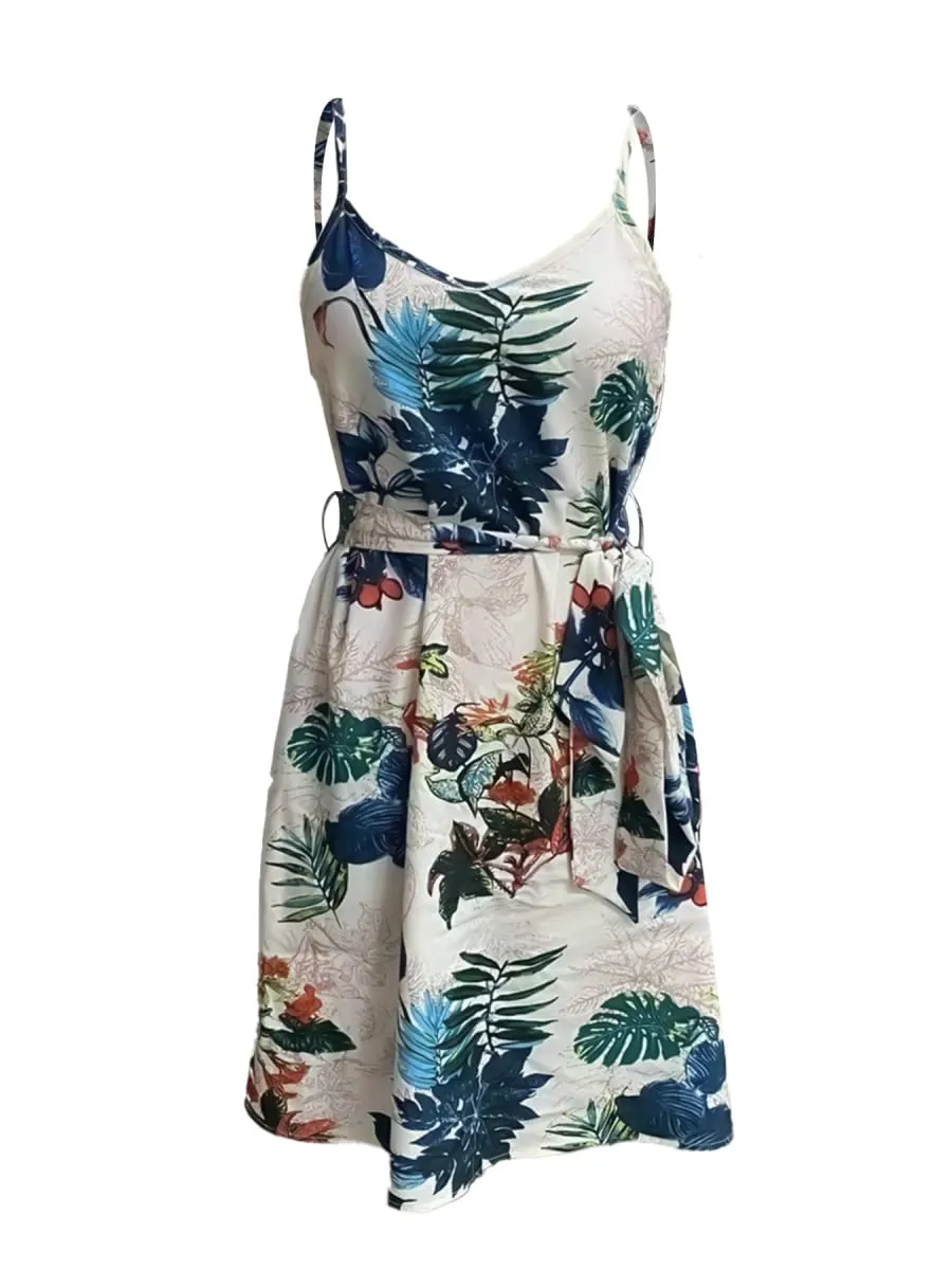 A Bohemian-Style Women's Belt Dress Suitable for Vacations and Outdoor Activities Comfortable and Fashionable. — image 5