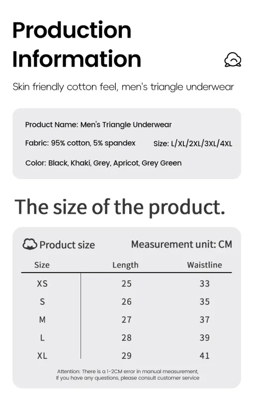 Men's pure cotton breathable and comfortable triangular underpants, mid-waist, skin-friendly and soft, teenagers' underpants 3256810188437944 — image 19