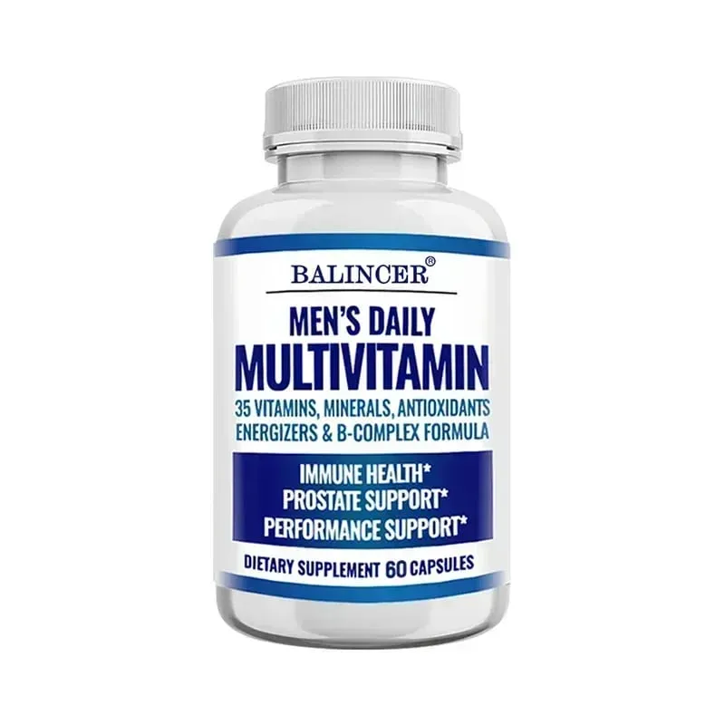Men's Multivitamin - Improves Bone Strength Supports Energy & Endurance Enhances Cognition Supports Brain Eye and Heart Health