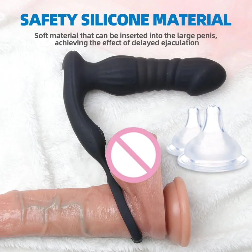 Wireless Remote Control Anal Plug Vibrating Anal Toys Male Prostate Massager Vaginal Masturbation Simulated Penis Sex Toys — image 4