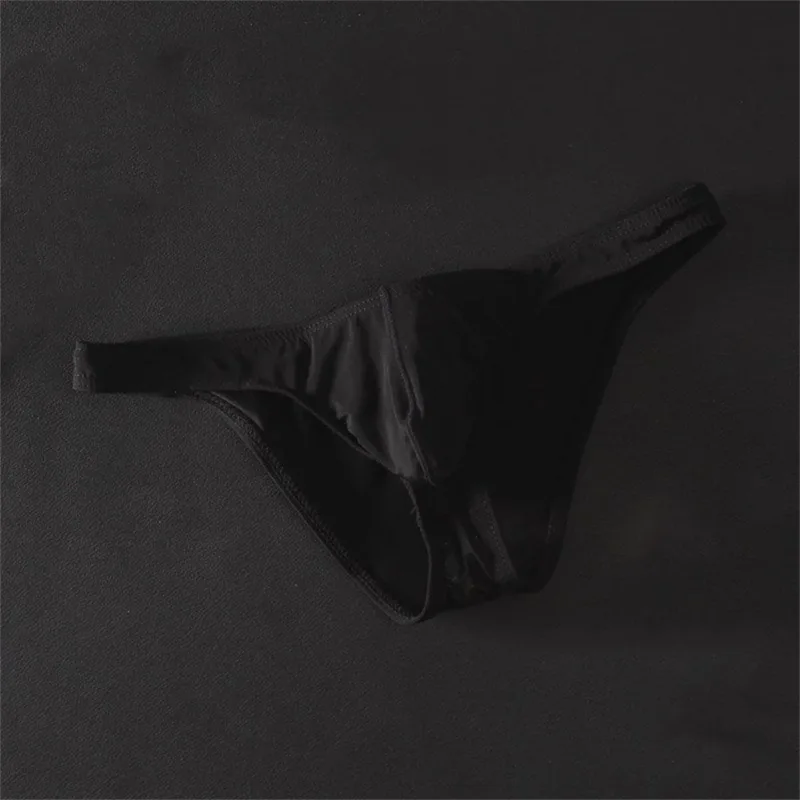Sexy U Convex Briefs Thin Underwear Men Summer Breathable Silky Panties Male Calzoncillos Plus Size M-XXL — image 11
