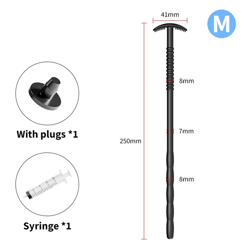 Hollow Penis Plug Enema Flush Silicone Stick Catheter Urethral Sounding Dilation Male Masturbator Sex Toy for Adult Man Expander — image 4