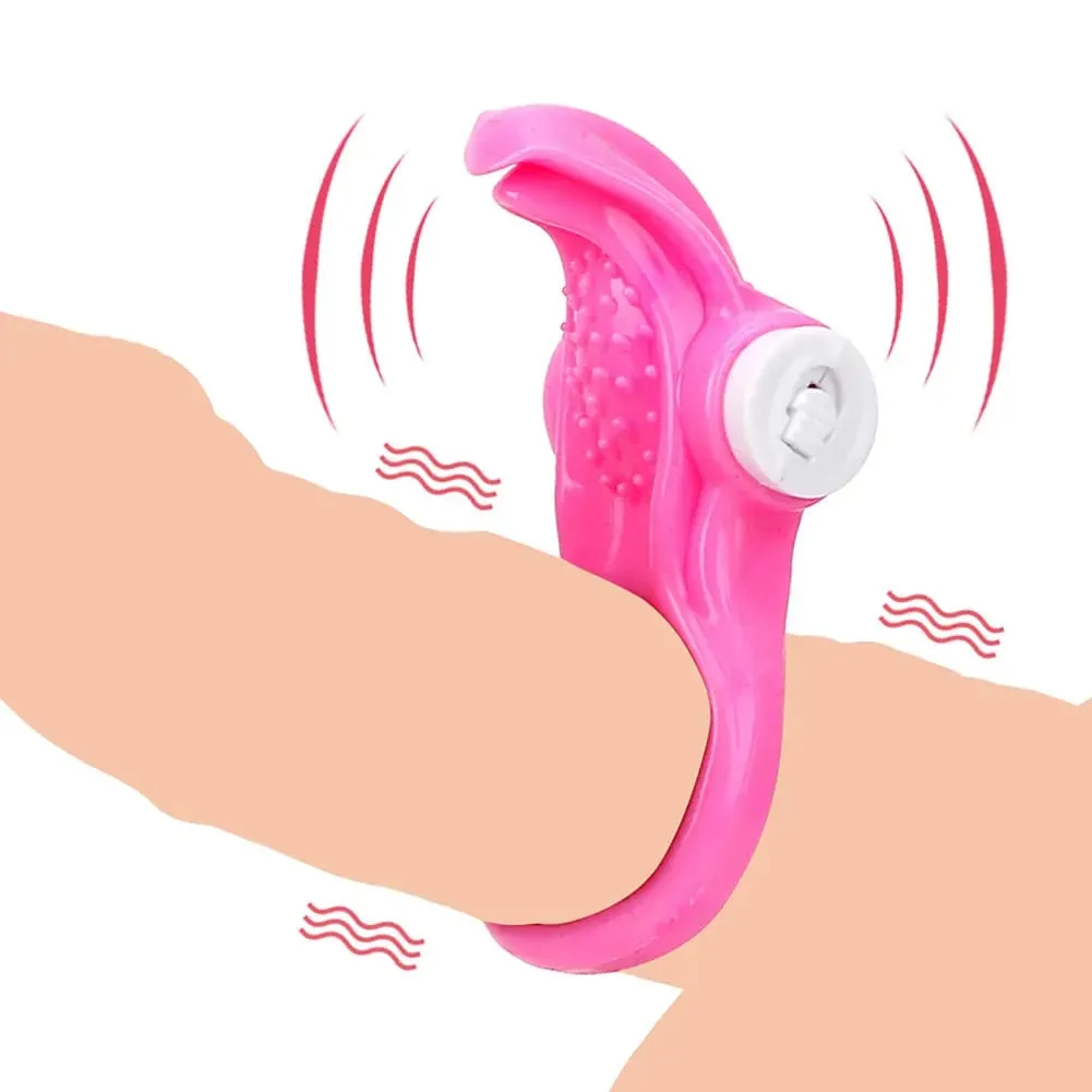 Vibrating Penis Ring Clitoral Stimulator Orgasm Lock Cock Rings Vibrator for Man Delay Ejaculation Erotic Sex Toys For Couple — image 3