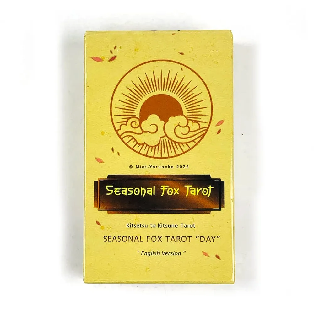 Seasonal Fox Tarot Cards Family Gathering Card Game Mysterious Divination Oracle Board Playing Table Games For Beginners