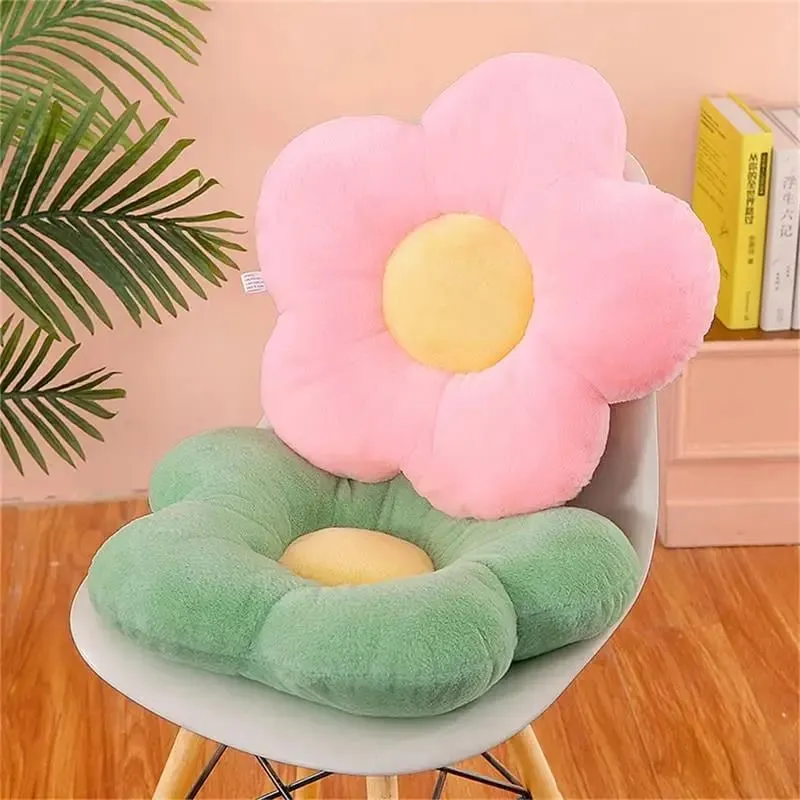 Πρακτικό 35cm Kawaii Πολύχρωμο Μαξιλάρι Λουλούδι Μαξιλάρι Μαλακό Ηλίανθο Ματ γεμιστό καναπέ-κρεβάτι Δώρα για στολισμό πλάτης ύπνου — image 2