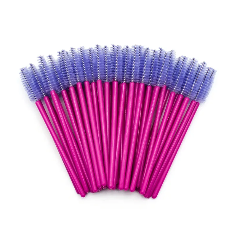 50 τμχ Βούρτσες Βλεφαρίδων μιας χρήσης Extension Rose Red Brush Brush Mascara Wand Eye Lashes Σετ καλλυντικών εργαλείων μακιγιάζ Beauty — image 14