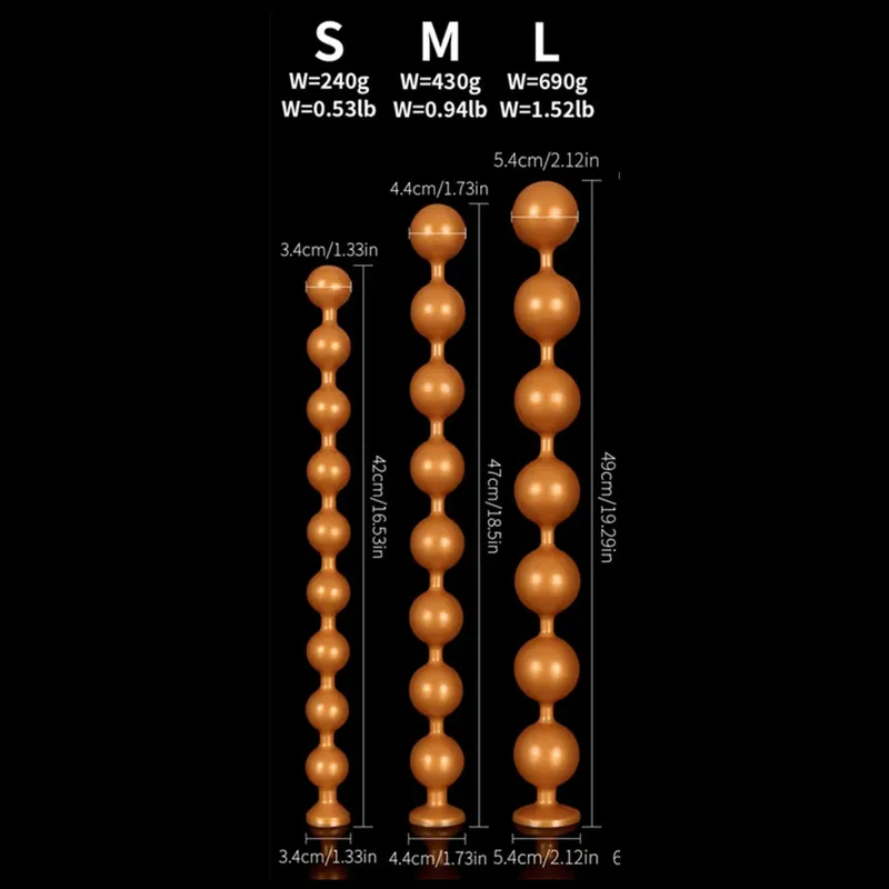 Super Long Anal Beads Anal Plug Prostate Massage Big Butt Plug Vaginal Balls Anal Stimulation Pull Bead Dildo Deep Anal Sex Toys — image 8