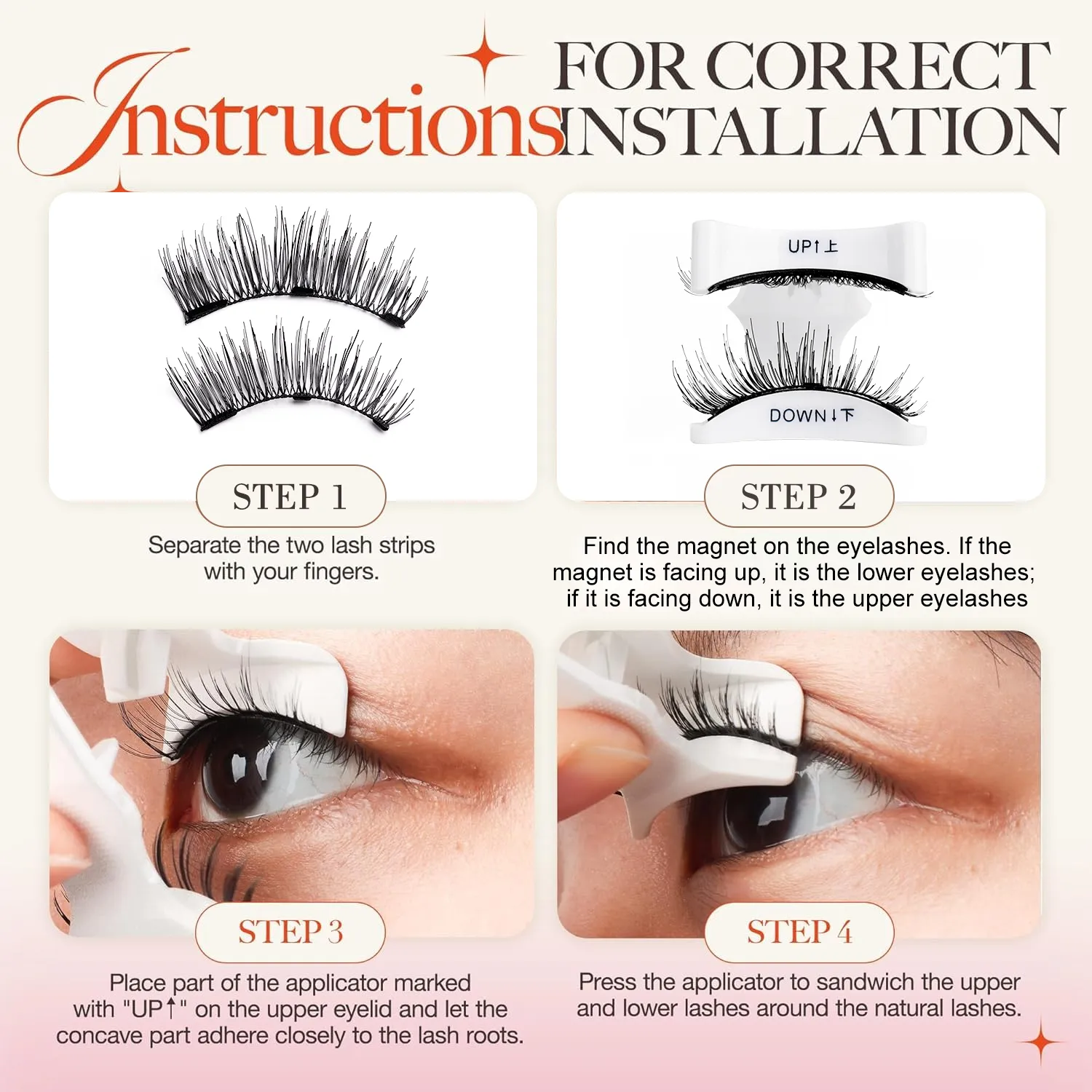Soft Magnetic Eyelashes Kit Natural Look 3D Lashes Easy Apply Reusable No Glue Needed for Eye Makeup — image 3