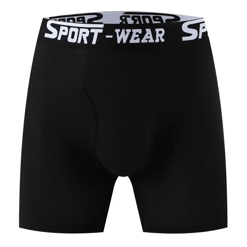 3 Pcs/Lot Fashion Solid Color Men's Underwear, Vibrant Waistband, Comfortable Flat Front, Quick-Drying Sports Breathable Shorts — image 1