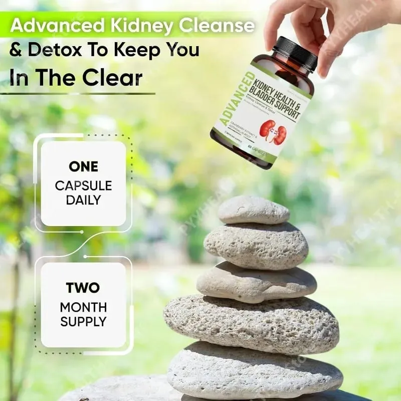 Kidney Cleanse Detox Capsules ουροδόχου κύστης Υποστήριξη ούρων με Chanca Piedra Cranberry Juniper Berries Vegetable Capsule 60 Counts — image 5