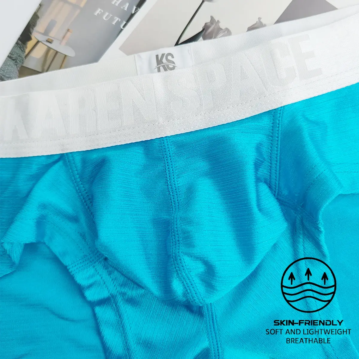 Comfortable Boxer Briefs for Men Youth Pure Color Simple Style Personalized Square Shorts 1pc Flat Angle Underwear for Men — image 3