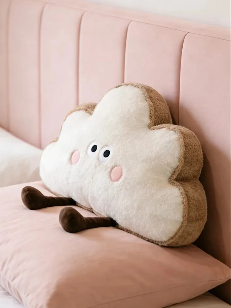 35~65 εκ. Toast Cloud Λούτρινο Μαξιλάρι Kawaii Humanoid Decor Στήριγμα μαξιλαριού πλάτης καρέκλας καναπέ από βελούδινο δώρο — image 9